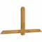 Ekena Millwork Eugene Rough Sawn Timber Gable Bracket, Western Red Cedar, 72"W x 33"H x 4"D x 4"F, 11/12 Pitch GBW072X33X0404EUG00RWR - alternate 2